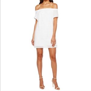 Michael Stars OTS white eyelet mini dress, small